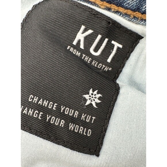 Kut from the Kloth Jeans sz 26 Ana High Rise Fab Ab Flare‎ Inseam 27 raw hem - Picture 5 of 7
